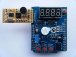 Expansion board is directly connected to a Bluetooth wireless serial module, the phone can control the lighting, motion control smart car