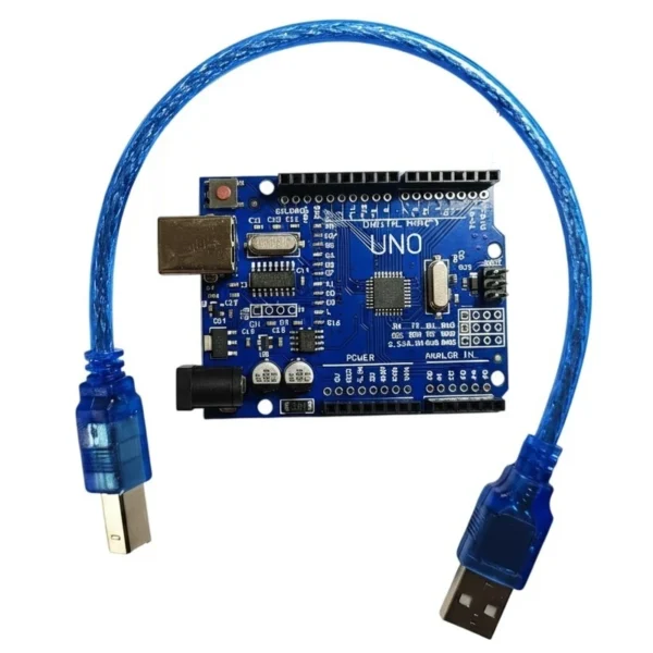 برد آردوینو UNO R3 SMD به همراه کابل USB