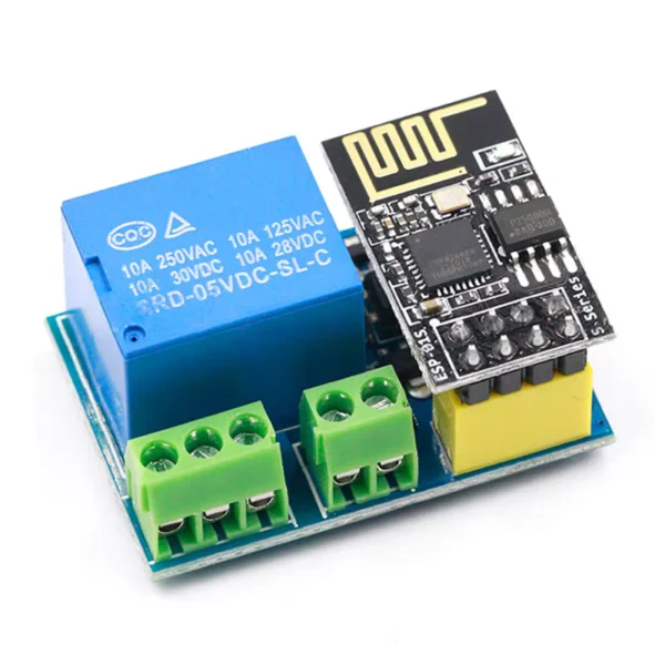 ماژول ESP-01 دارای هسته وای فای ESP8266 به همراه رله